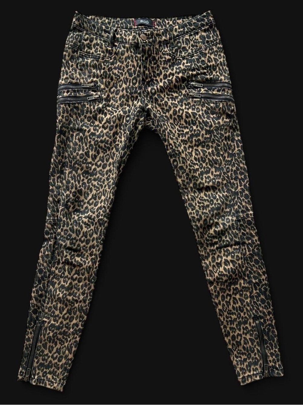 BDG leopard print pants with zippers - 27x29